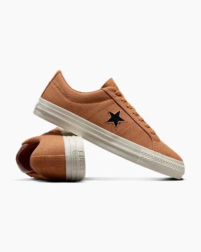 Brown Converse One Star Pro Men Skate Shoes UK | C-69402319