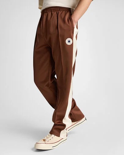 Brown Converse Retro Men Track Pants UK | C-07938519