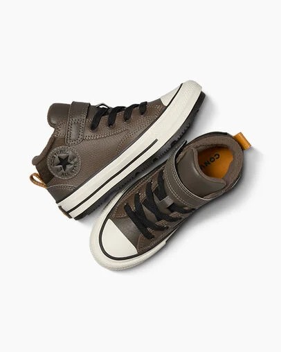 Brown / Black Converse Chuck Taylor All Star Malden Street Kids' Boots UK | C-52468099