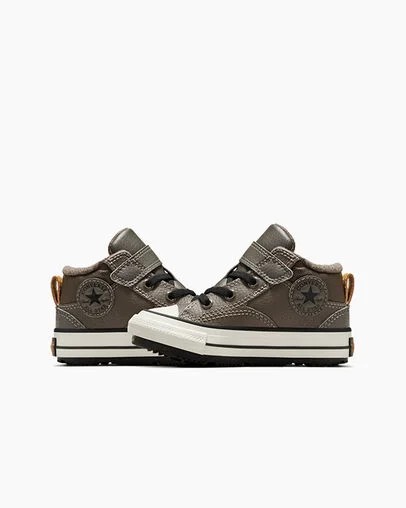 Brown / Black Converse Chuck Taylor All Star Water-Repellent Malden Street Kids' Boots UK | C-73456909