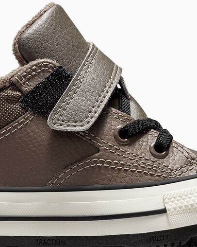 Brown / Black Converse Chuck Taylor All Star Water-Repellent Malden Street Kids' Boots UK | C-73456909