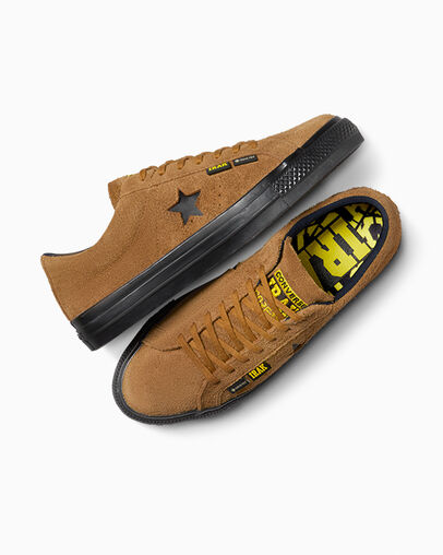 Brown / Black Converse Converse x IRAK NYC One Star Pro Men Tennis Shoes UK | C-64753829