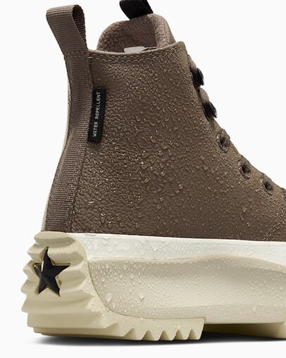 Brown / Black Converse Run Star Hike Women Platform Shoes UK | C-37840159