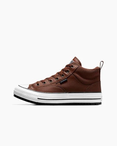 Brown / Brown / White Converse Chuck Taylor All Star Malden Street Women Boots UK | C-07158439