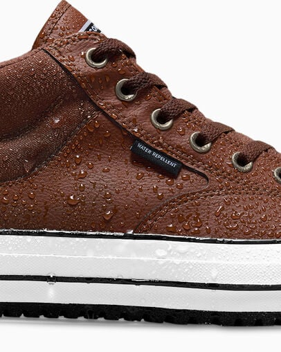 Brown / Brown / White Converse Chuck Taylor All Star Malden Street Women Boots UK | C-07158439