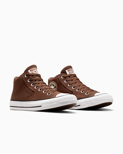 Brown / Brown / White Converse Chuck Taylor All Star Malden Street Women Boots UK | C-48310299