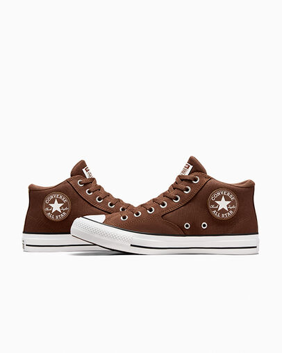 Brown / Brown / White Converse Chuck Taylor All Star Malden Street Women Boots UK | C-48310299