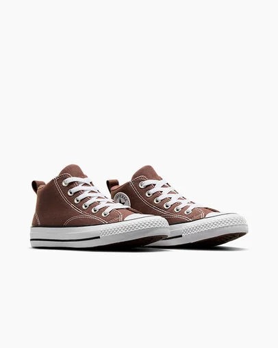 Brown / White / Black Converse Chuck Taylor All Star Malden Street Kids' Boots UK | C-42790169