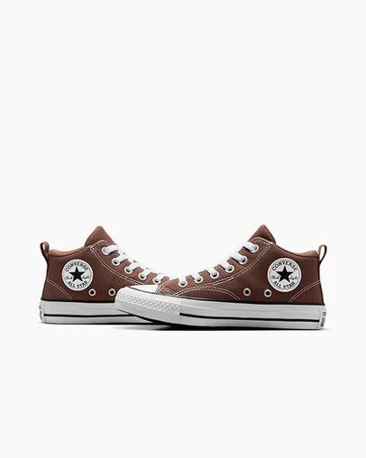 Brown / White / Black Converse Chuck Taylor All Star Malden Street Kids' Boots UK | C-42790169