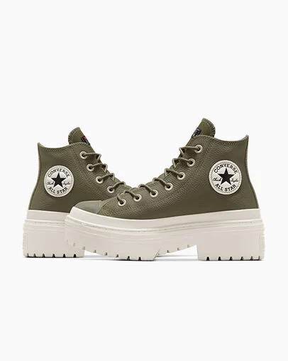 Dark Green / Black Converse Chuck Taylor All Star Lugged Heel Platform Waterproof Women Boots UK | C-45629089