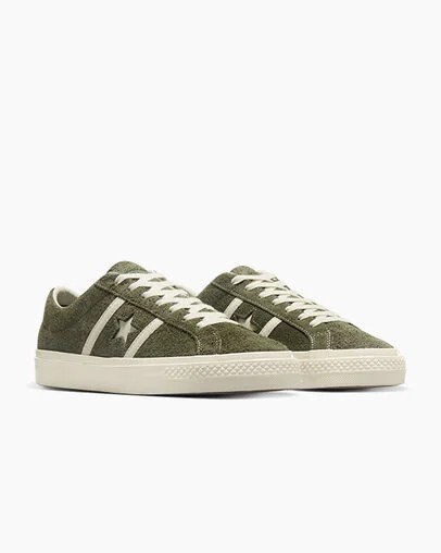 Dark Green / Black Converse One Star Academy Pro Suede Men Skate Shoes UK | C-49081539