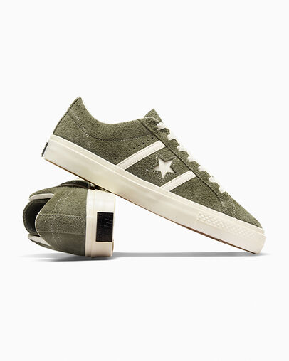 Dark Green / Black Converse One Star Academy Pro Suede Men Skate Shoes UK | C-49081539