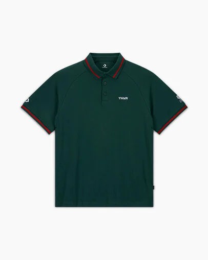 Green Converse Converse x Liverpool FC Marquis Polo Women Polo Shirts UK | C-48657199