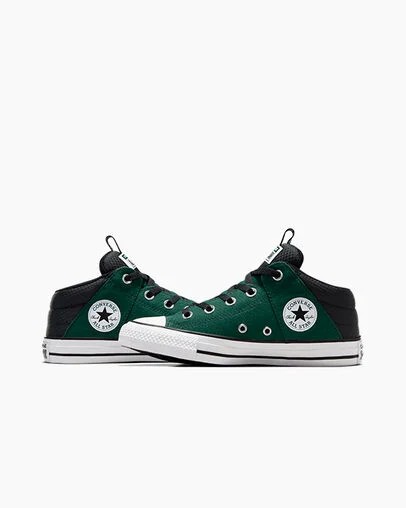 Green / Black / White Converse Chuck Taylor All Star Axel Sporty Kids' Boots UK | C-76951329