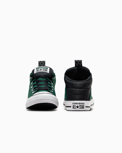 Green / Black / White Converse Chuck Taylor All Star Axel Sporty Kids' Boots UK | C-76951329