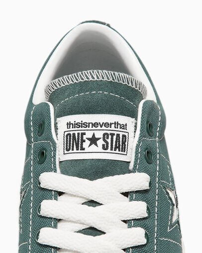 Green / Black / White Converse Converse x thisisneverthat One Star Pro Men Sneakers UK | C-72639549