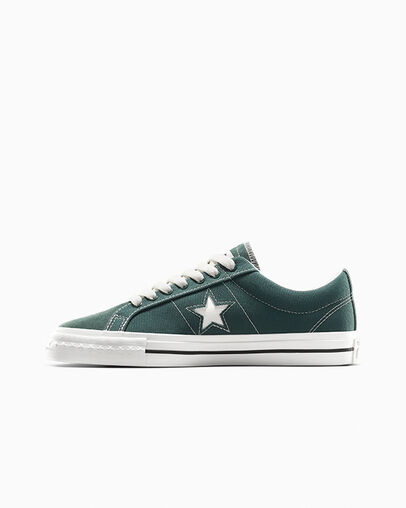 Green / Black / White Converse Converse x thisisneverthat One Star Pro Men Sneakers UK | C-72639549