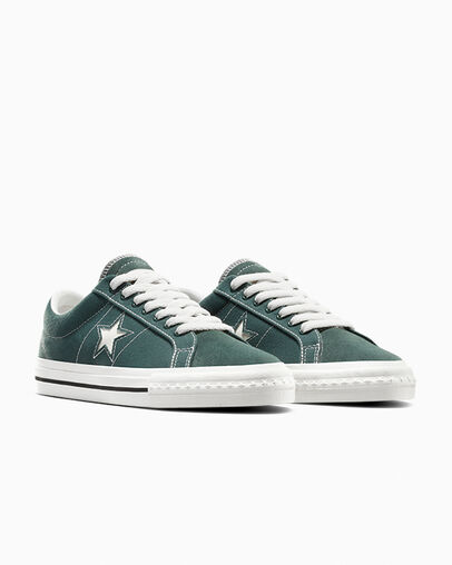 Green / Black / White Converse Converse x thisisneverthat One Star Pro Men Sneakers UK | C-72639549