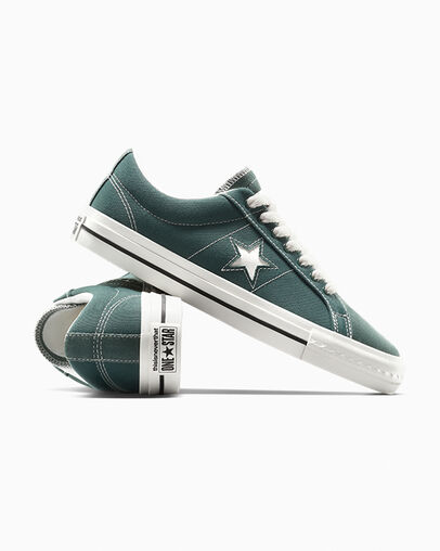 Green / Black / White Converse Converse x thisisneverthat One Star Pro Men Sneakers UK | C-72639549