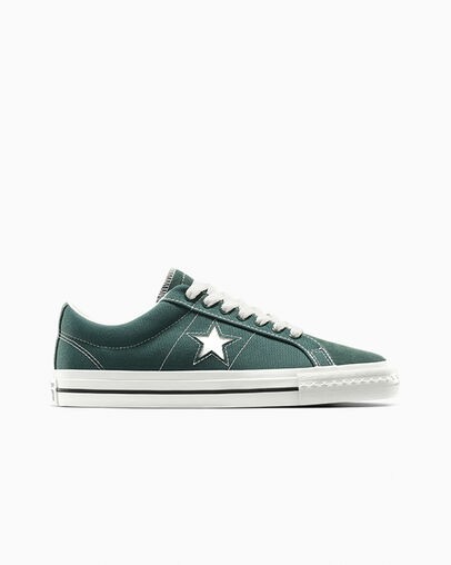 Green / Black / White Converse Converse x thisisneverthat One Star Pro Women Skate Shoes UK | C-24837569