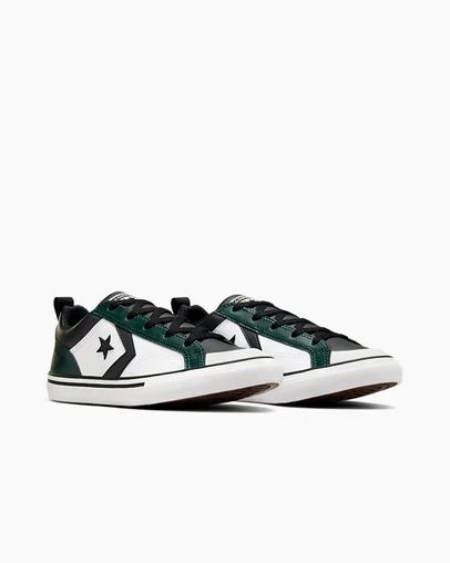 Green / Black / White Converse Pro Blaze Kids' Sneakers UK | C-91307259