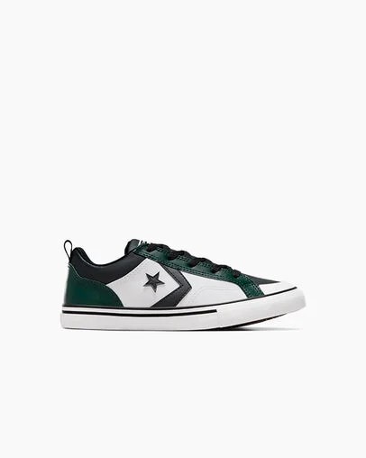 Green / Black / White Converse Pro Blaze Kids\' Sneakers UK | C-91307259