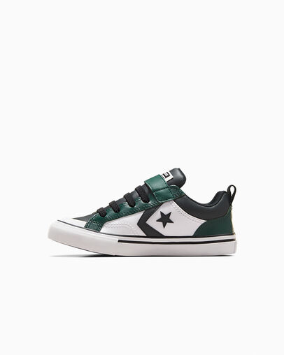 Green / Black / White Converse Pro Blaze Kids' Sneakers UK | C-18092739