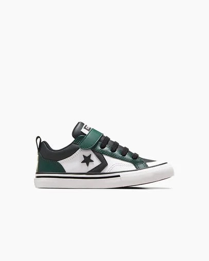 Green / Black / White Converse Pro Blaze Kids\' Sneakers UK | C-18092739