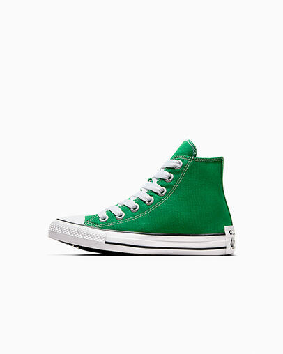 Green / White / Black Converse Chuck Taylor All Star Sketch Kids' Sneakers UK | C-07621959