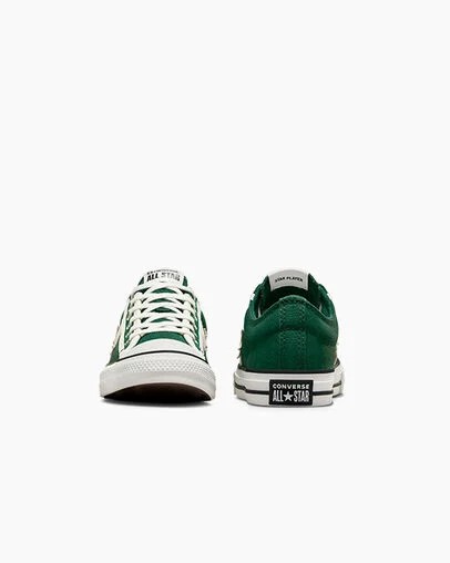 Green / White / Black Converse Star Player 76 Luxe Kids' Sneakers UK | C-92637509