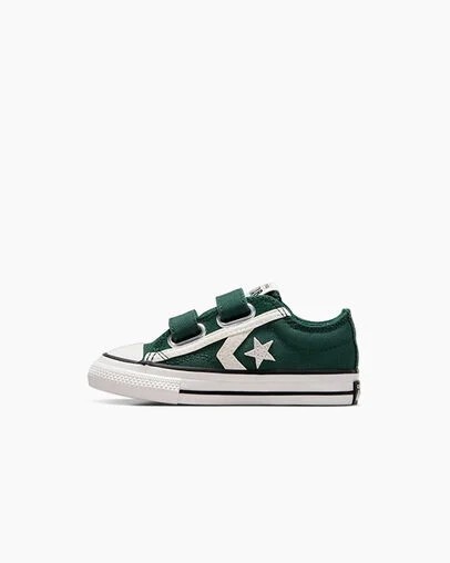 Green / White / Black Converse Star Player 76 Luxe Kids' Sneakers UK | C-51248079