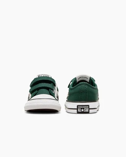 Green / White / Black Converse Star Player 76 Luxe Kids' Sneakers UK | C-51248079