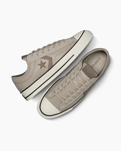 Grey Brown Converse Star Player 76 Luxe Women Tennis Shoes UK | C-70193289