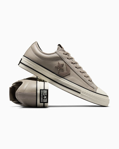 Grey Brown Converse Star Player 76 Luxe Women Tennis Shoes UK | C-70193289