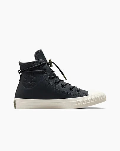 Grey Converse Chuck Taylor All Star Weatherized Leather Men Sneakers UK | C-06972319