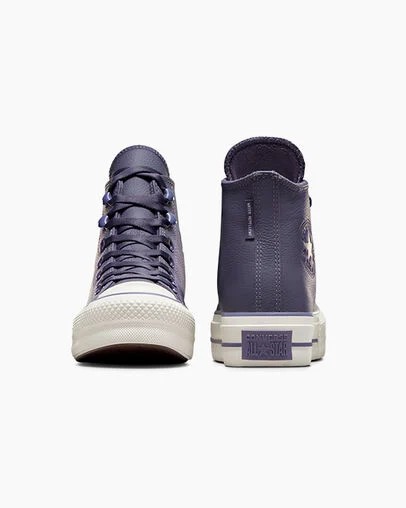 Grey Purple / Lavender Grey Converse Chuck Tayor All Star Lift Women Platform Shoes UK | C-32571409