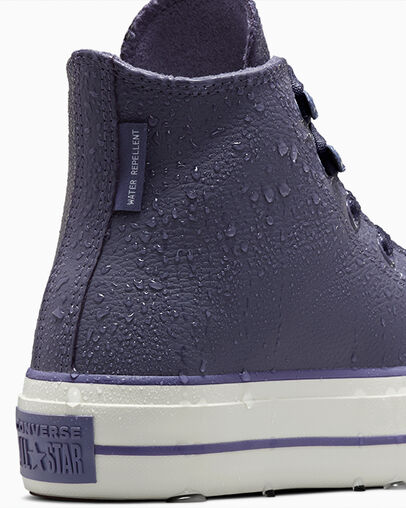 Grey Purple / Lavender Grey Converse Chuck Tayor All Star Lift Women Platform Shoes UK | C-32571409