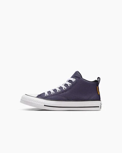 Grey Purple / White Converse Chuck Taylor All Star Malden Street Kids' Boots UK | C-17924039