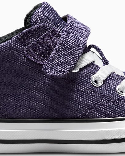 Grey Purple / White Converse Chuck Taylor All Star Malden Street Kids' Canvas Shoes UK | C-43908679