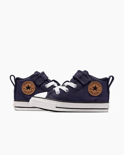 Grey Purple / White Converse Chuck Taylor All Star Malden Street Kids' Canvas Shoes UK | C-98125349