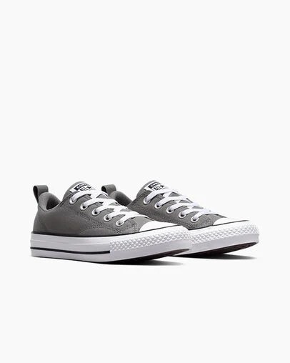 Grey / Black / White Converse Chuck Taylor All Star Malden Street Kids' Sneakers UK | C-18437929