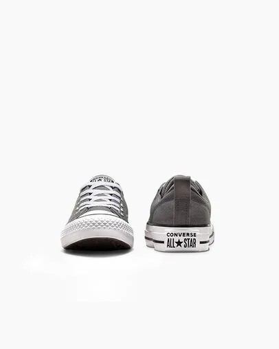 Grey / Black / White Converse Chuck Taylor All Star Malden Street Kids' Sneakers UK | C-25698719