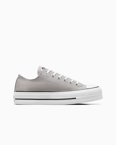 Grey / White / Black Converse Chuck Taylor All Star Lift Women Platform Shoes UK | C-58429079