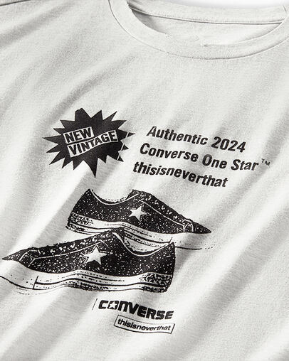 Light Grey Converse Converse x thisisneverthat Grid Men T Shirts UK | C-80169549