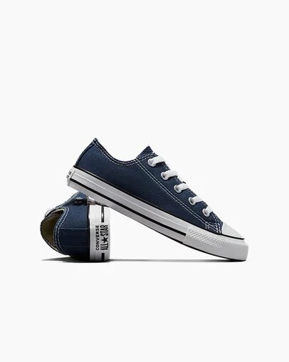 Navy Converse Chuck Taylor All Star Classic Kids' Sneakers UK | C-71532099