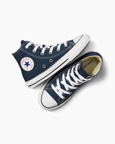 Navy Converse Chuck Taylor All Star Classic Kids' Sneakers UK | C-39126709