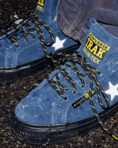 Navy / Black / Yellow Converse Converse x IRAK NYC One Star Pro Men Skate Shoes UK | C-63049279