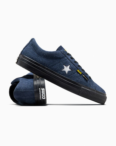 Navy / Black / Yellow Converse Converse x IRAK NYC One Star Pro Men Skate Shoes UK | C-63049279