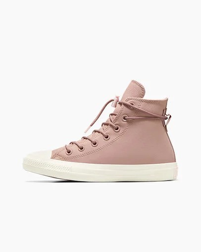 Pink Converse Chuck Taylor All Star Weatherized Leather Men Sneakers UK | C-18793469