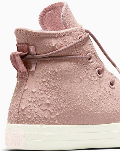 Pink Converse Chuck Taylor All Star Weatherized Leather Men Sneakers UK | C-18793469